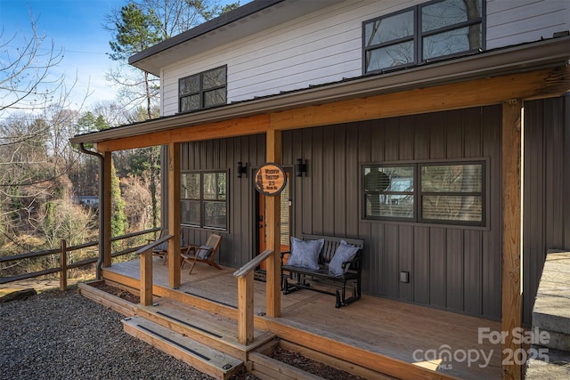 exterior space with a wooden deck