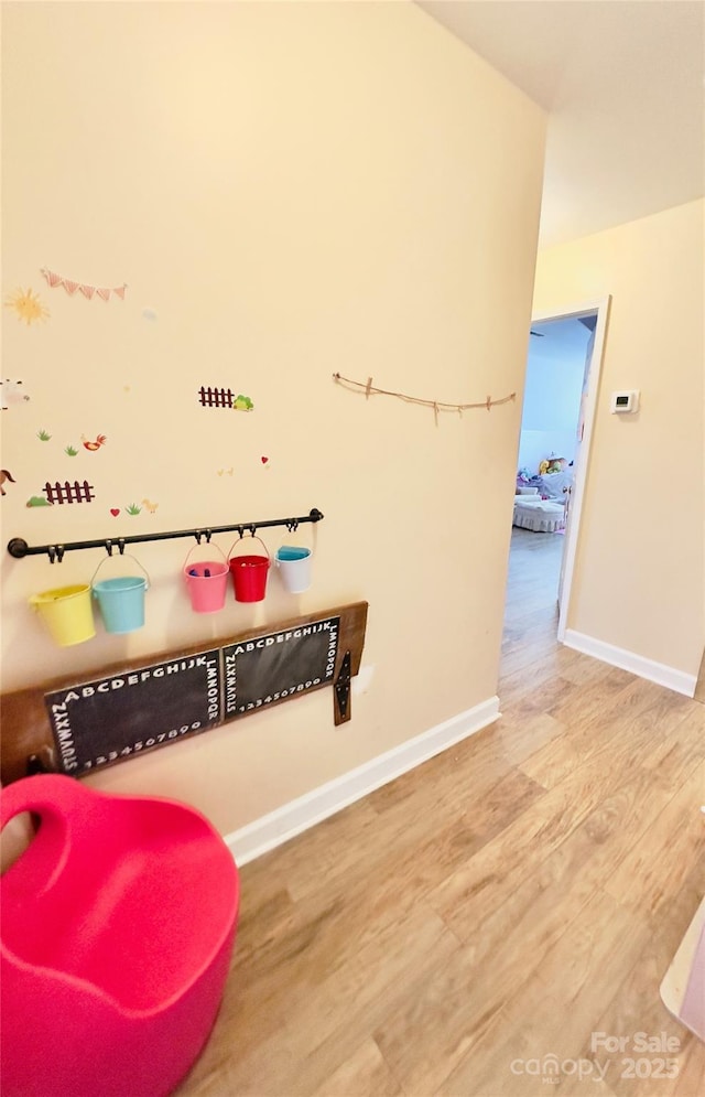 interior space featuring hardwood / wood-style flooring