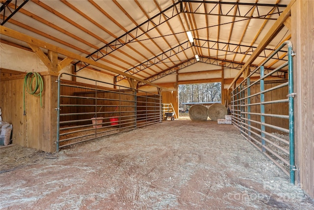 view of horse barn