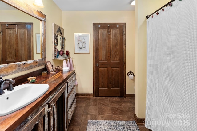 bathroom featuring vanity