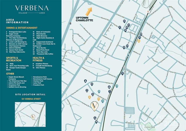 115 Verbena St NE Unit 12, Charlotte, NC 28217 - parcel map