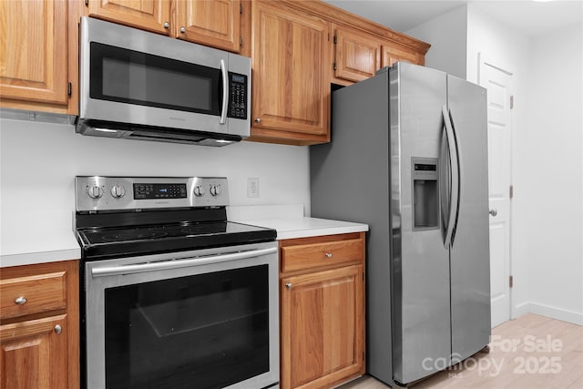 kitchen with stainless steel appliances