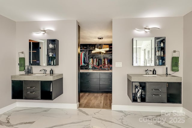 bathroom with vanity