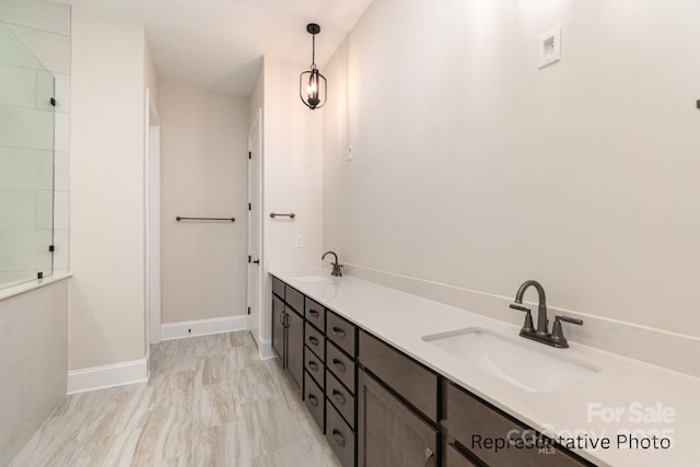 bathroom featuring vanity