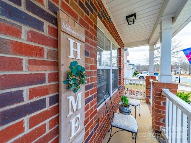 view of balcony