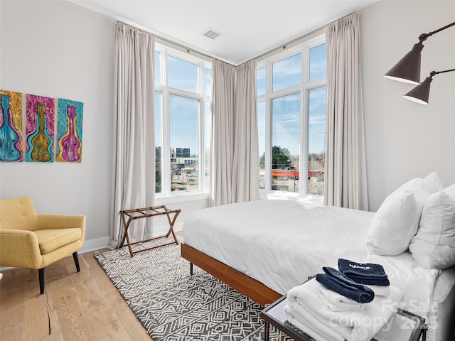 bedroom featuring hardwood / wood-style floors