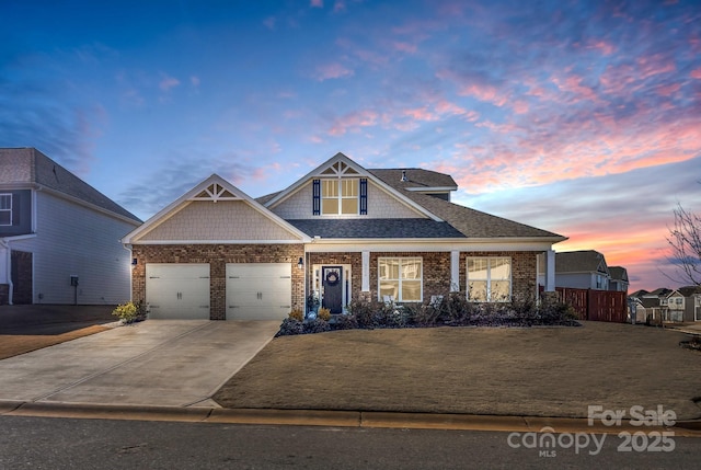 view of craftsman inspired home