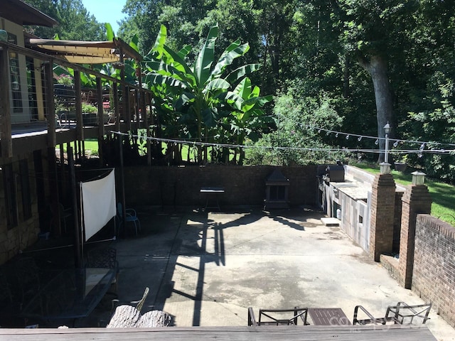 view of patio / terrace with fence