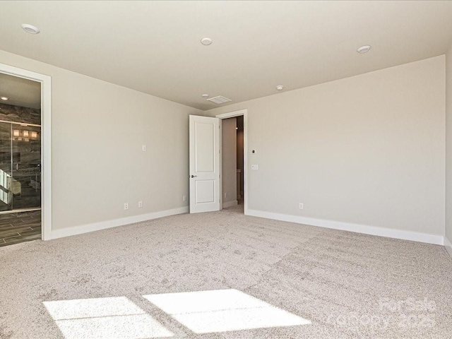 view of carpeted empty room