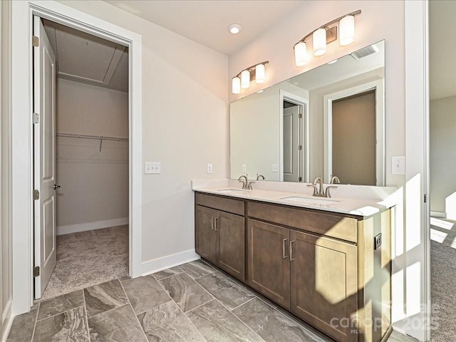 bathroom with vanity