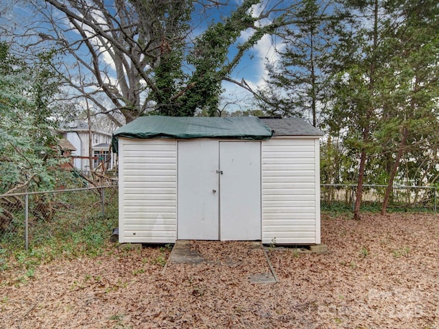 view of outdoor structure