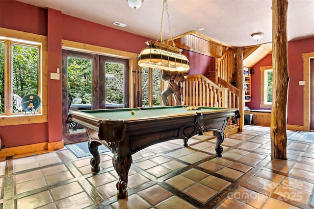 playroom with french doors