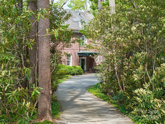 407 Vanderbilt Rd, Asheville, NC 28803 - exterior space featuring brick siding and driveway