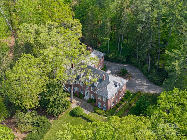 407 Vanderbilt Rd, Asheville, NC 28803 - aerial view featuring a forest view