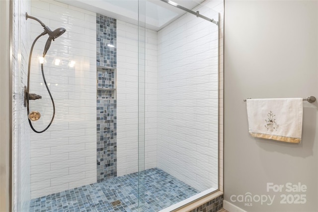 bathroom with walk in shower