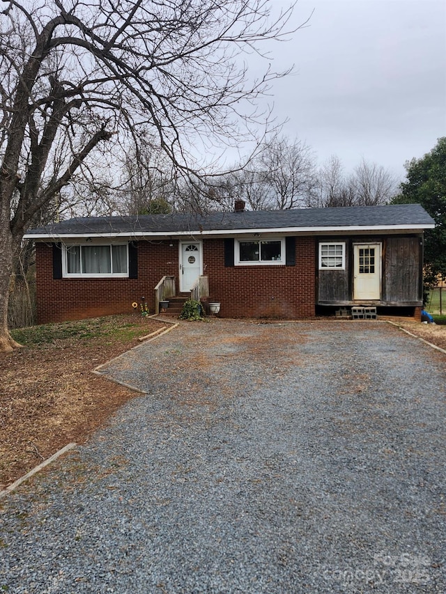 view of ranch-style home