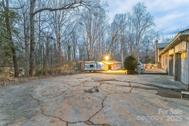 exterior space with a wooden deck