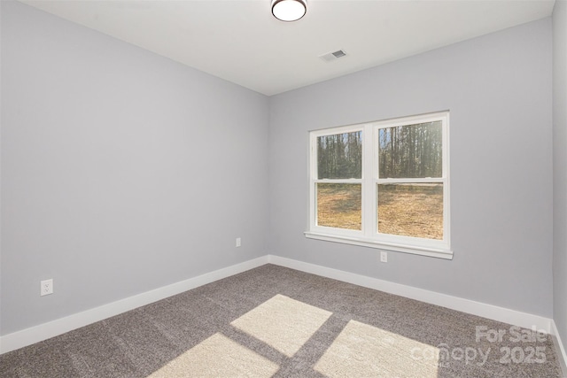 unfurnished room with carpet flooring