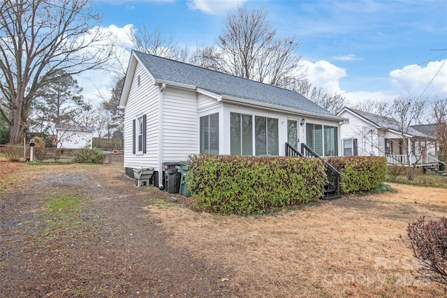 view of side of property