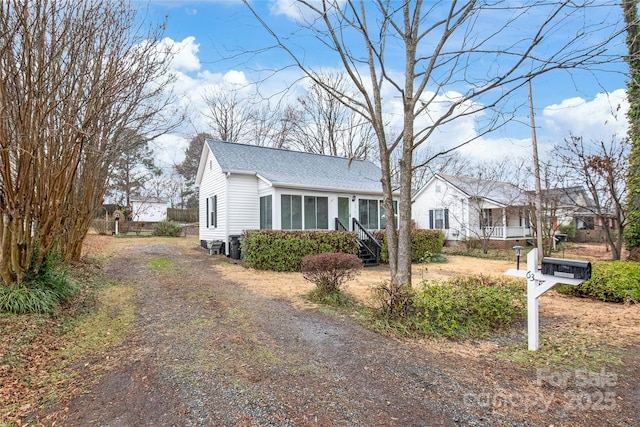 view of front of home