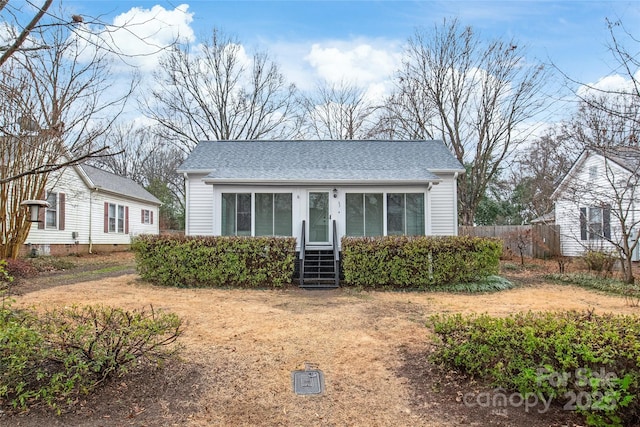 view of front of home