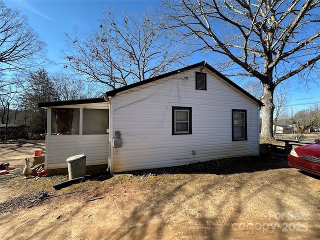 view of side of property