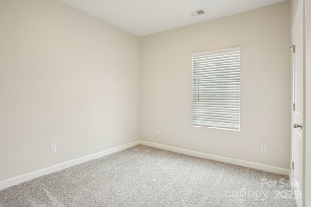 view of carpeted empty room