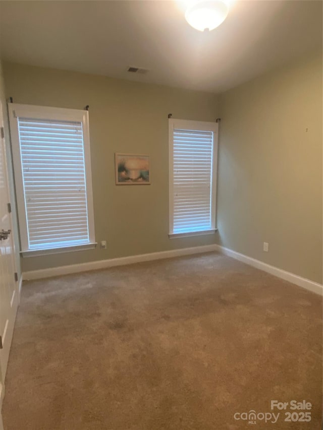 view of carpeted empty room