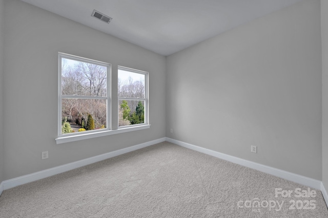 view of carpeted empty room