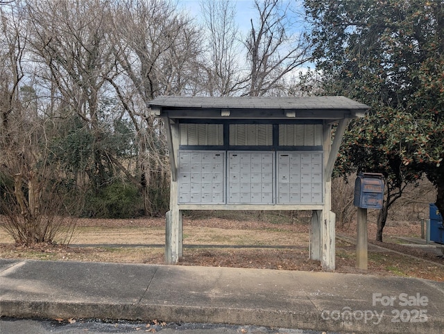 view of property's community with mail boxes