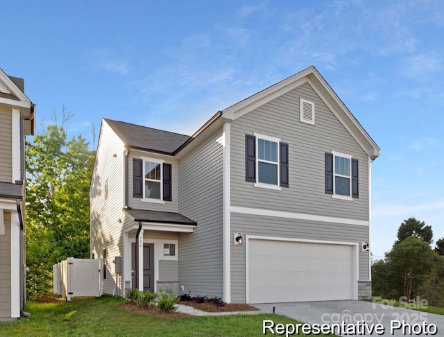 110 Shay Crossing Rd Unit 1P, Salisbury, NC 28144 - traditional home featuring a garage and driveway