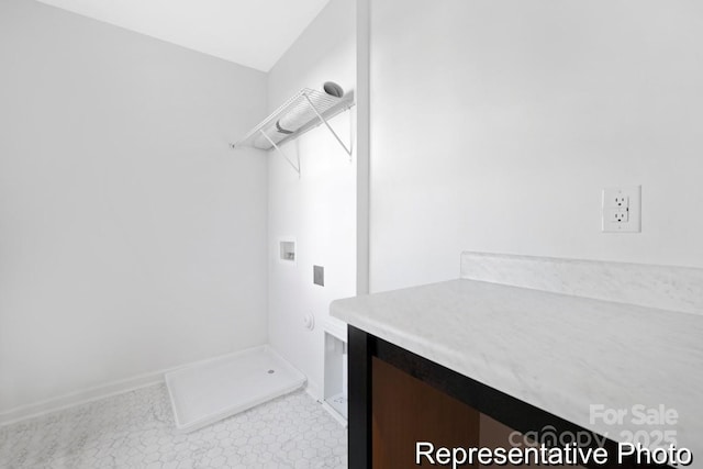 110 Shay Crossing Rd Unit 1P, Salisbury, NC 28144 - washroom featuring hookup for a washing machine and light tile patterned floors