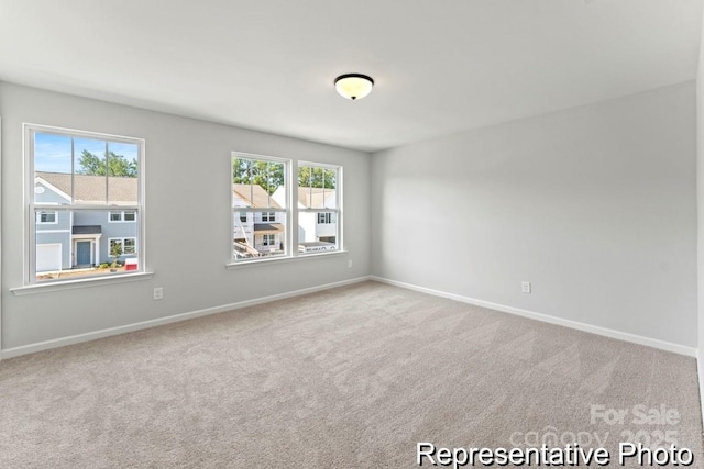 view of carpeted empty room