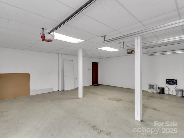 interior space featuring a garage door opener