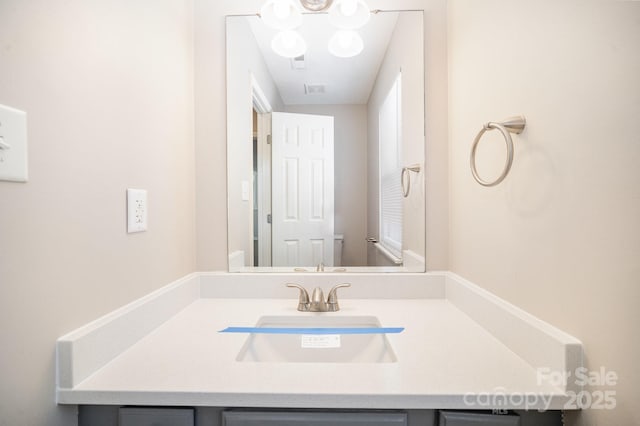 bathroom with vanity