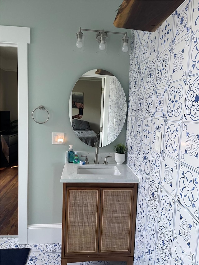 bathroom with vanity