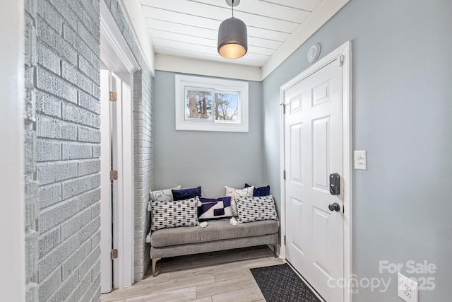 interior space with light wood-type flooring