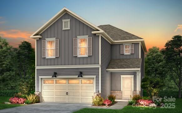 view of front facade featuring a garage