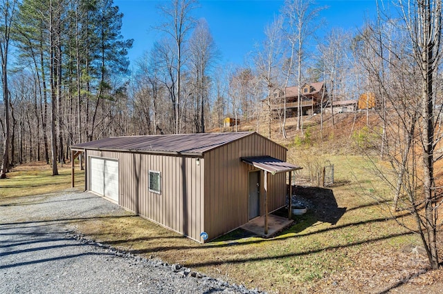 view of outbuilding with an outbuilding