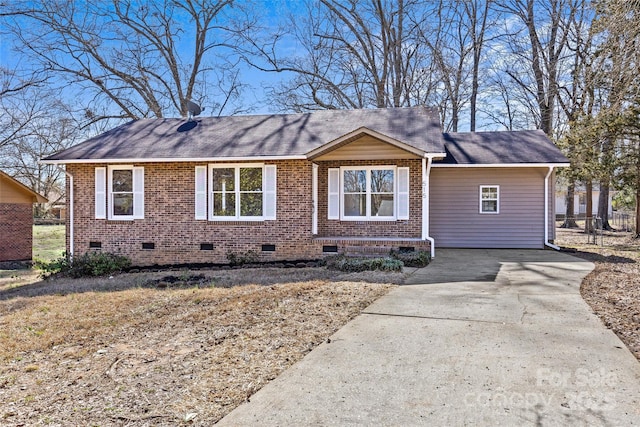 view of ranch-style home