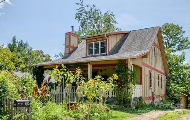 view of side of property