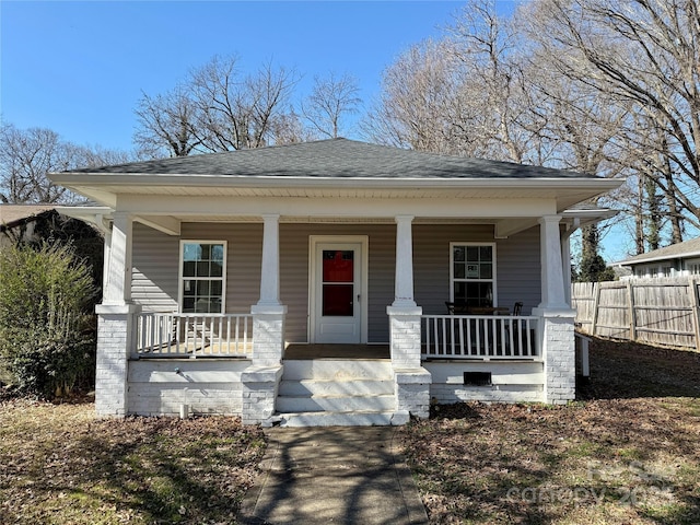 bungalow with a porch