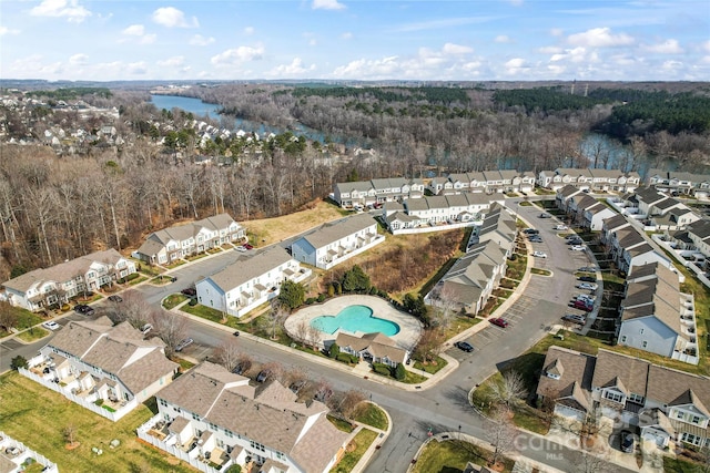 birds eye view of property