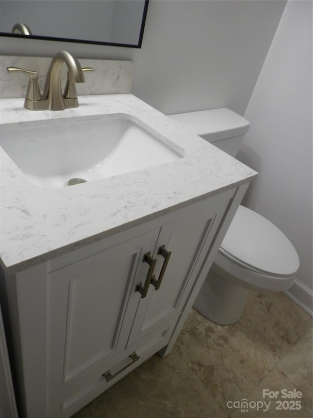 101 Colony Acres Dr, Charlotte, NC 28217 - half bath featuring vanity and toilet