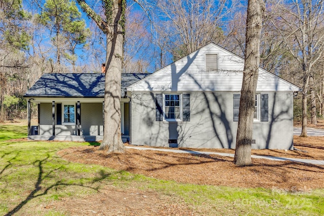 2478 Stribling Cir, Lancaster, SC 29720 - view of front facade with covered porch, brick siding, and a front yard