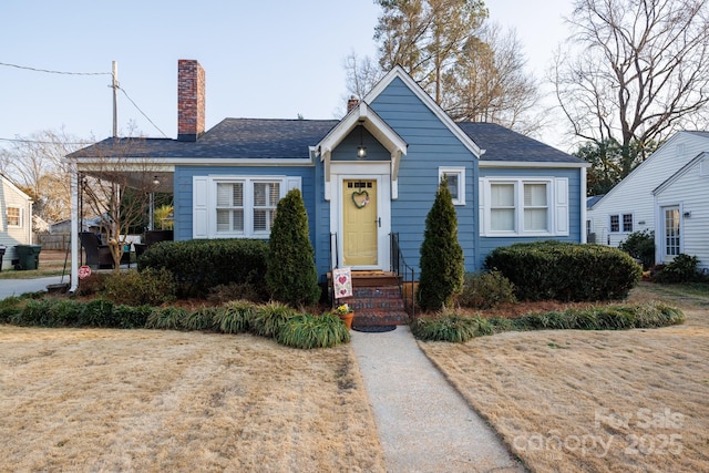 view of bungalow-style home