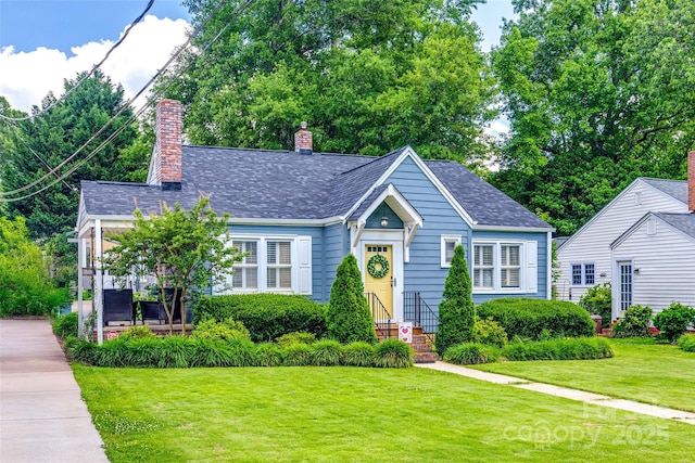 968 Waverly Ave, Rock Hill, SC 29730 - bungalow-style house featuring a front lawn and a chimney