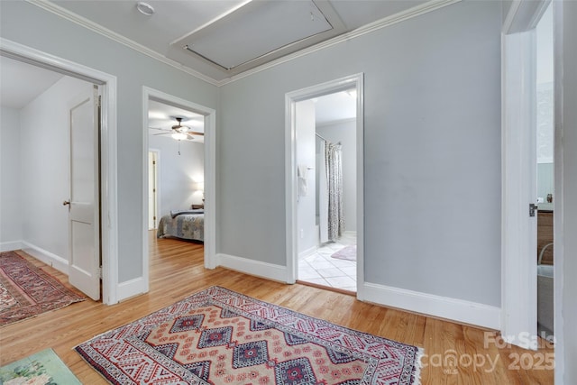 968 Waverly Ave, Rock Hill, SC 29730 - foyer entrance featuring wood finished floors, crown molding, and baseboards