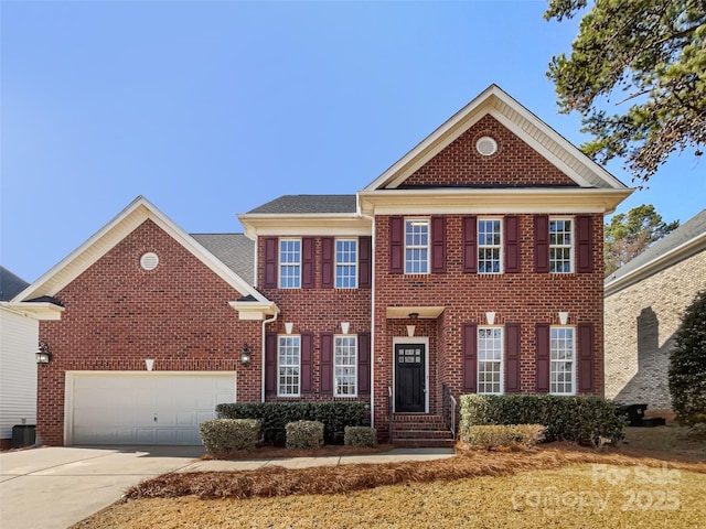 view of front facade featuring a garage