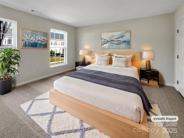 bedroom featuring carpet floors